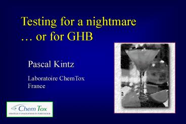 Alcool et toxicomanies