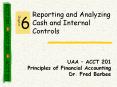 Reporting and Analyzing Cash and Internal Controls PowerPoint PPT Presentation