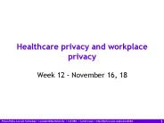 Healthcare privacy and workplace privacy