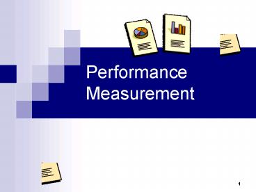 Performance Measurement