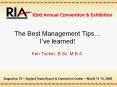 The Best Management Tips PowerPoint PPT Presentation