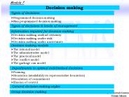 Decision making