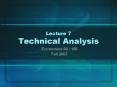 Lecture 7 Technical Analysis PowerPoint PPT Presentation