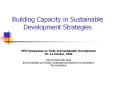 Building Capacity in Sustainable Development Strategies PowerPoint PPT Presentation