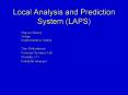 Local Analysis and Prediction System LAPS PowerPoint PPT Presentation