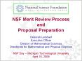 NSF Merit Review Process and Proposal Preparation Deborah Lockhart Executive Officer Division of Mat PowerPoint PPT Presentation