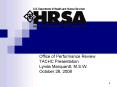 Office of Performance Review PowerPoint PPT Presentation