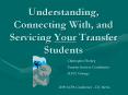 Understanding, Connecting With, and Servicing Your Transfer Students PowerPoint PPT Presentation