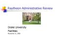 Raytheon Administrative Review PowerPoint PPT Presentation