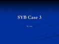 SYB Case 3 PowerPoint PPT Presentation