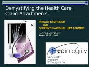 Demystifying the Health Care Claim Attachments