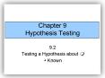 Chapter 9 Hypothesis Testing PowerPoint PPT Presentation