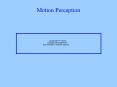 Motion%20Perception PowerPoint PPT Presentation