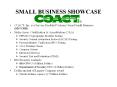 SMALL BUSINESS SHOWCASE PowerPoint PPT Presentation