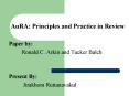 AuRA: Principles and Practice in Review PowerPoint PPT Presentation