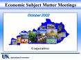 Economic Subject Matter Meetings PowerPoint PPT Presentation