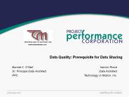 Data Quality: Prerequisite for Data Sharing