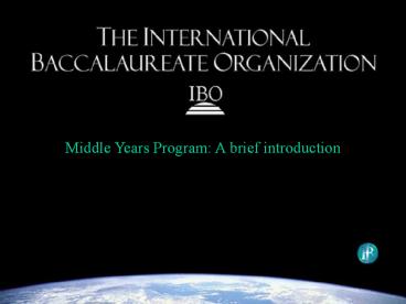 MYP general information