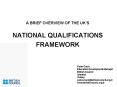 A BRIEF OVERVIEW OF THE UKS NATIONAL QUALIFICATIONS FRAMEWORK PowerPoint PPT Presentation