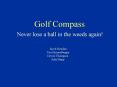 Golf Compass PowerPoint PPT Presentation