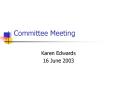 Committee Meeting PowerPoint PPT Presentation