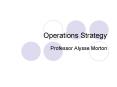 Operations Strategy PowerPoint PPT Presentation