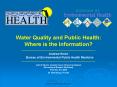 Water Quality and Public Health: PowerPoint PPT Presentation