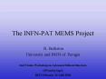 The INFNPAT MEMS Project PowerPoint PPT Presentation