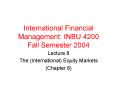 International Financial Management: INBU 4200 Fall Semester 2004 PowerPoint PPT Presentation