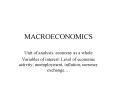 MACROECONOMICS