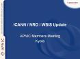ICANN NRO WSIS Update PowerPoint PPT Presentation