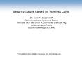 Security Issues Raised by Wireless LANs PowerPoint PPT Presentation