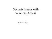 Security Issues with Wireless Access