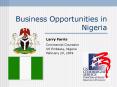 Business Opportunities in Nigeria PowerPoint PPT Presentation