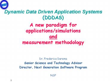 Dr. Frederica Darema