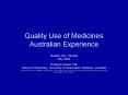 Quality Use of Medicines Australian Experience PowerPoint PPT Presentation
