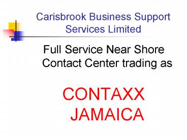 Carisbrook Business Support Services Limited