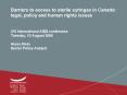 Barriers to access to sterile syringes in Canada: legal, policy and human rights issues PowerPoint PPT Presentation