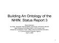 Building An Ontology of the NHIN: Status Report 3 PowerPoint PPT Presentation