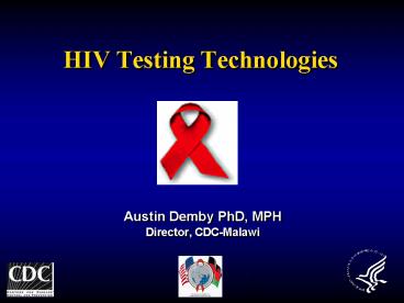 HIV Testing Technologies