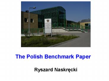 The Polish Benchmark Paper