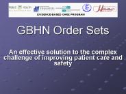 GBHN Order Sets