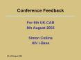 Conference Feedback PowerPoint PPT Presentation