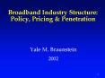 Broadband Industry Structure: Policy, Pricing PowerPoint PPT Presentation