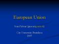 European Union PowerPoint PPT Presentation