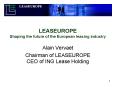 LEASEUROPE Shaping the future of the European leasing industry PowerPoint PPT Presentation