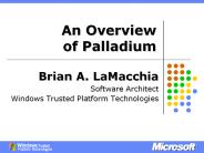 An Overview of Palladium