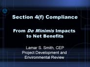 Section 4(f) Compliance
