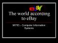 The world according to eBay PowerPoint PPT Presentation