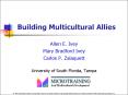 Building Multicultural Allies PowerPoint PPT Presentation